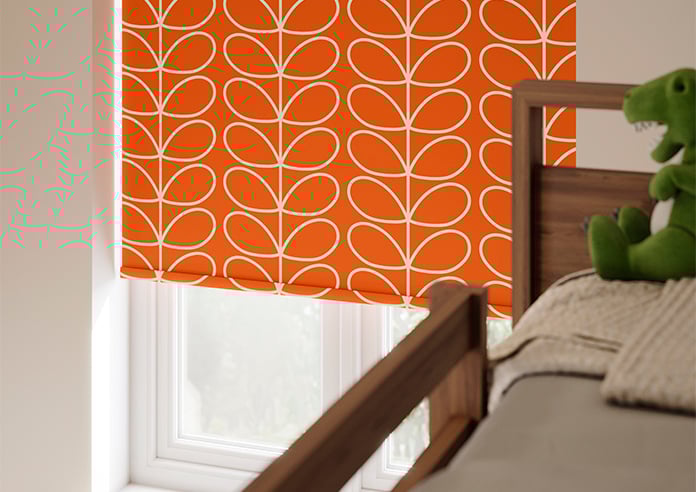 Orla Kiely Jumbo Linear Stem, Persimmon - Twist&Fit Roller Blind - Image 5